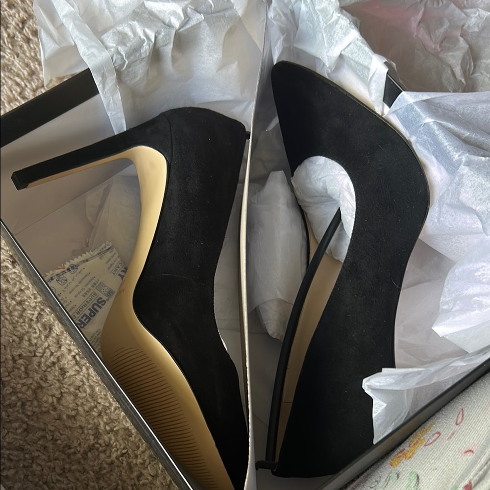 Nine West Black Stiletto Heels